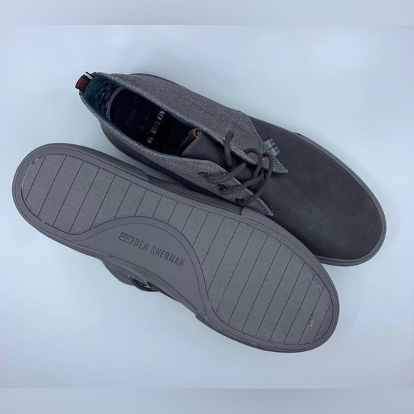 NWOB Ben Sherman Bristol Chukka Sneaker Dark Gray Charcoal - Picture 3 of 3